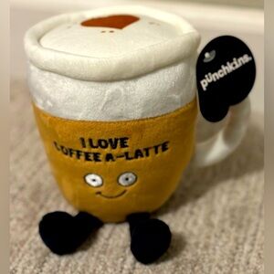 Punchkins Plush Coffee Latte Weighted All Ages NWT